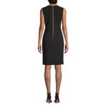 Calvin Klein  Sheath Dress Women's Plus 14 Black Sleeveless Knee Length Back Zip Photo 1