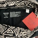 Mossimo Supply Co Mossimo Black Capri Leggings White Geometric Print Waistband Size Medium Photo 2