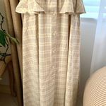 GU (Uniqlo) x Rokh Half Sleeve Shirt Dress in Beige Plaid Check Size M Photo 9
