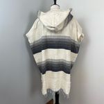 Lemlem Gray Striped Debizaza Hooded Poncho Large NEW Photo 9
