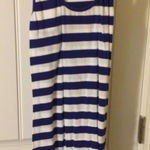 Tresics  Striped Tank Top Blue and White Small Cotton Blend Spring Summer Casual Photo 0
