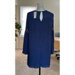 Francesca's Blue Rain  Bohemian Embroidered Mini Dress Blue NWT Size S A-line Photo 1