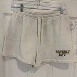 ZARA Beverly Blvd Sweat Shorts Drawstring Waist Casual Comfy L Photo 0