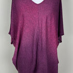 Clara Sun Woo Top Womens XL Purple Dolman Sleeve V Photo 0
