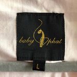 Baby Phat Cropped Top Pink Plaid Half Zip Short Sleeves Logo Sz L GUC Photo 7