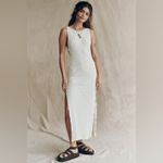 Free People Beach Lilliana Cream Sleeveless Knit Sweater Dress NWOT Photo 9