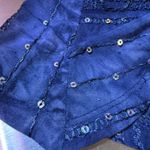 Dress Barn XL Blue Sequin Asymmetrical Hem Tank Top Photo 7