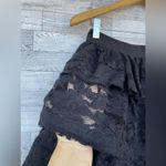 LANVIN for H&M Ruffle lace circle Skirt size 2 Black Photo 3