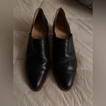 Madewell  Black Leather Mules with Brown Heel Photo 7