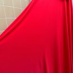 Night Way Bright Coral Gathered Stretch Cowl Neck Formal Maxi Dress 8 Draped Orange Photo 10