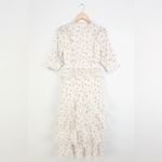 Lulu's White Floral Ruffle Long Sleeve Dress Photo 2