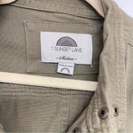 1 Sunset Lane Army Green Full Zip Utility Style Jacket Womens M Size M Photo 4
