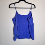 Everlane Blue Silk Camisole Tank Top Womens 8 Sleeveless Blouse Natural Fibers Photo 4