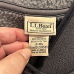 LL Bean Fleece Hooded Mid Length Button Down Jacket Womens Size Large Gray Photo 5
