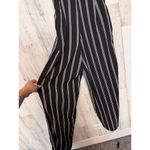 Crystal Doll  Black White Striped Jumpsuit Size 7 – Belted Wide Leg Photo 10