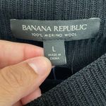 Banana Republic , chase cut out 100% merino wool, black sweater, new size large Photo 2