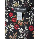 Sag Harbor SAG HARBOR Skirt Womens Size Large Black Red Floral Vintage Maxi Elastic Waist Photo 4