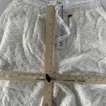 MINKPINK  Pants Women Small Meda White Textured Tie Waist High Rise Cotton‎ Photo 6