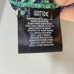 Volcom purple green black Not So Classic Tank top sheer flowy hi low button up Photo 5