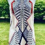 Venus Sleeveless Halter Neck Mini Dress Geometric Pattern Photo 0