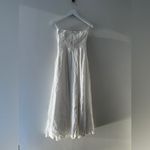 FAVORITE DAUGHTER White Strapless Linen Dress 2 Photo 8