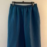 Alfred Dunner Pants Teal Pull On Textured Straight Leg Sz 12 EUC Tik-Tok Trend Photo 1