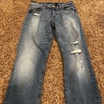 EXPRESS Skinny Mid Rise Distressed Jeans Photo 2
