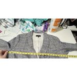 Talbots  Plus Women’s Blazer Gray,black White Blue Houndstooth Career Size 14 Photo 4