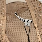 Grey Lab Embellished Tan Turtleneck Mesh Bodysuit(Size Medium) Photo 6