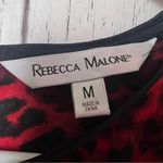 Rebecca Malone  Women’s Black and Red Print Blouse 
Sz M
Nwt Photo 5