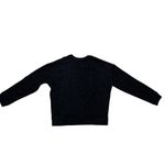 Rails  Women's Black Animal Print Sweatshirt XS Marlo Flocked Cobra Pattern Photo 5