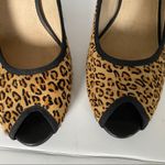BP Peep Toe Heels Leopard Calf Hair Peekaboo 11 Photo 6