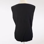 Tahari Striped Knit Tank Top Black White Sleeveless Size 8 Photo 4