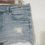 7 For All Mankind 31 Light Wash Jeans Short Shorts Photo 10