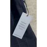 EXPRESS Ann Taylor Blouse Plaid Navy & White size 14P Photo 7