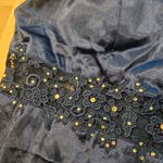 City Studio Formal Gown Dark Blue Beaded Spaghetti Strap Dress Sz 14W NWT Photo 4