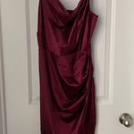 Silk Bodycon Dress Red Size L Photo 0