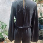 Dress Up Long Sleeve Romper in Charcoal Gray by Photo 2