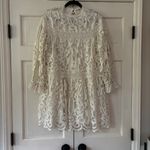 Ulla Johnson Albertine Dress Linen Lace Long Sleeve Pristine Guipure Size 2 XS Photo 3