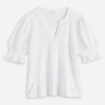 Design History 
SS Mixed Media Split‎ Neck Knit Top Photo 0