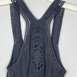 Gap  Cotton‎ Sweater Dress Crochet Trim Photo 3