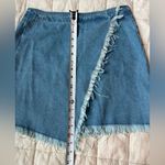 Cello Jeans Asymmetrical Fringe Denim Mini Skirt Coastal Cowgirl y2k- Small Photo 7