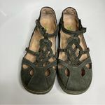 Jambu  Spain gray‎ leather memory foam sandals size 9 Photo 2