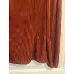 Beaudrm Blouse Womens Size Small Burnt Orange Square Neck Long Sleeve Ribbed NWT Photo 4
