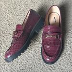 Loft Burgundy Croc Horsebit Loafer Photo 1