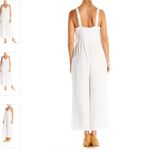 Japna White Crochet Bust Bohemian Jumpsuit Photo 2