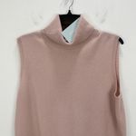Antonio Melani Ivone Cashmere Sweater Turtleneck Sleeveless Vest Pink Large NWT Photo 4