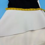 Halston Heritage  Monochrome Asymmetrical Dress Black and White Size 0 Photo 2