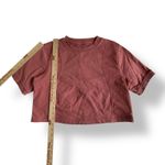 Lululemon  Athletica Cotton French‎ Terry Swift Tee Womens Size 8 in Brier Rose Photo 2