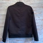 prAna Minx Bomber Jacket S pockets black textured stretchy warm mock collar zip Photo 5